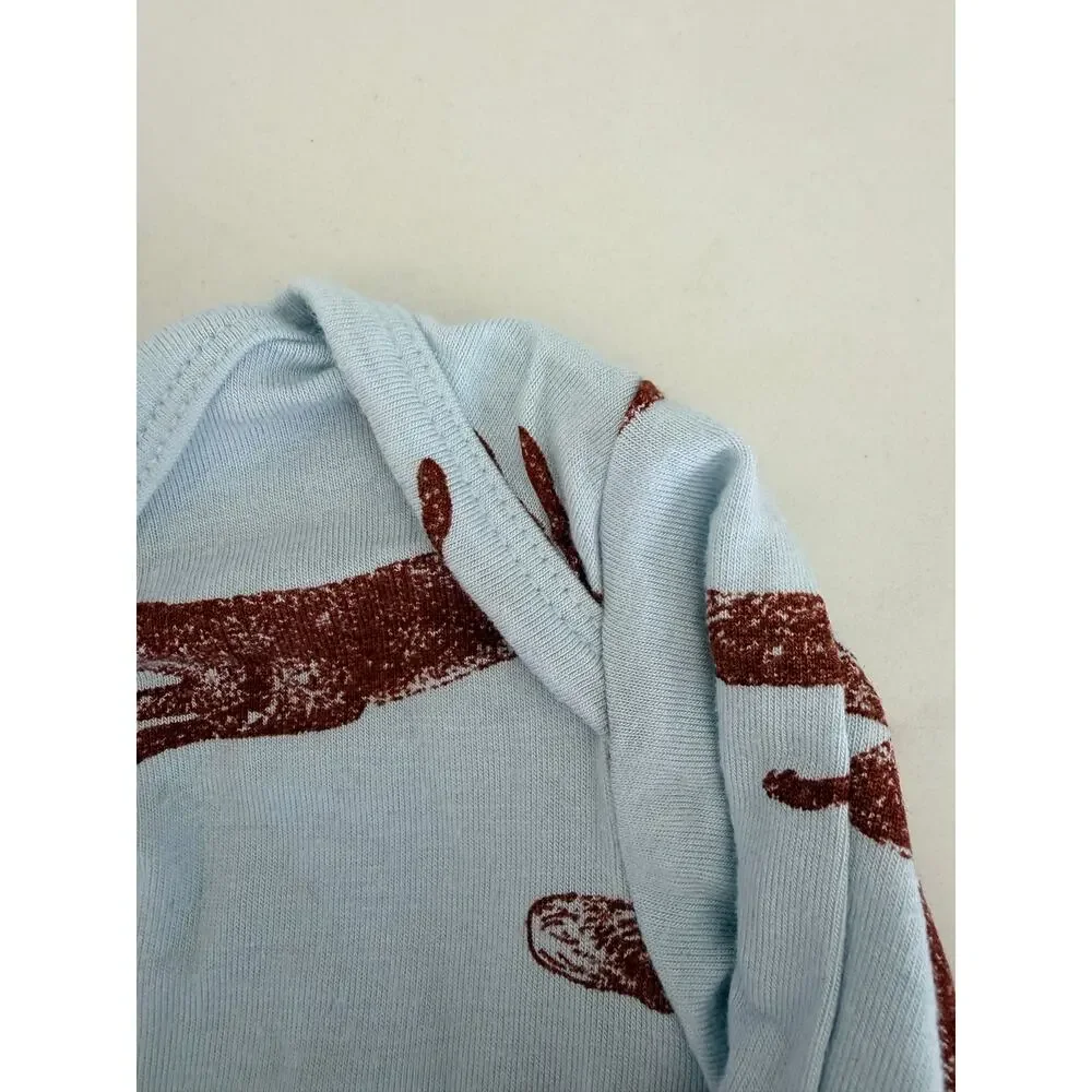 Kate Quinn Organic Bamboo Fox Print Baby Bodysuit